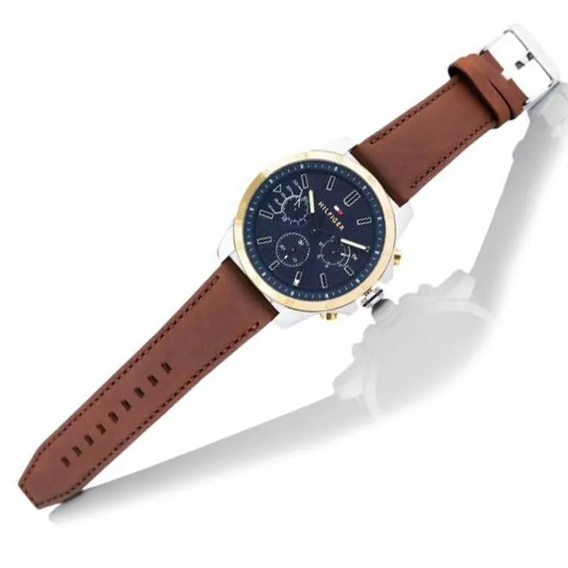 Tommy Hilfiger Decker Quartz Blue Dial Men's Watch- 1791561